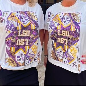 Queen of Sparkles x LSU Alumni exclusive tee